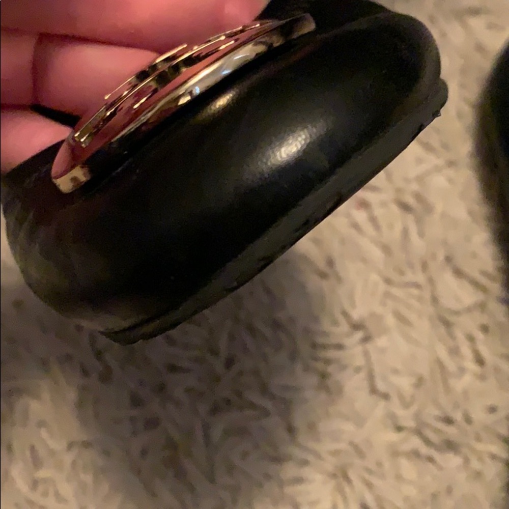 Tory Burch flats- Riva (black and gold 8) - Picture 7 of 16